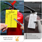 Chunful 151 Pieces Fire Extinguisher Inspection Tags Set