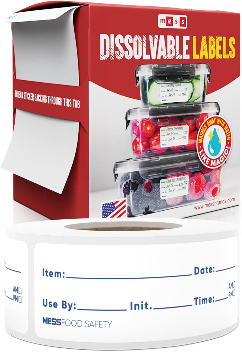 Canning Kit - Blank 1x2 500/Roll - 1x3 200/Roll - Dissolvable Food Labels