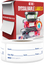 Canning Kit - Blank 1x2 500/Roll - 1x3 200/Roll - Dissolvable Food Labels