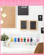 UCEC 9 Disks Sticker Roll Dispenser, Acrylic Label Sticker Holder