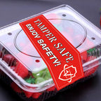 Tamper Safe Stickers Tamper-Evident Label Seals 1.5 x 4 Inch - Tamper Evident Proof Seals for Food Safety to-Go Drink Stickers with Secure Enjoy Safety 250 Pcs