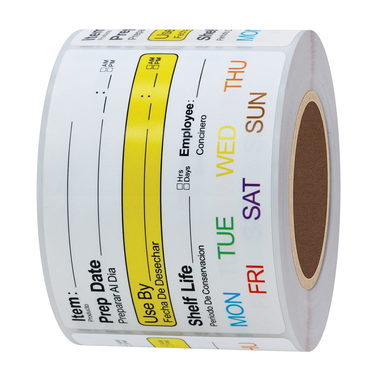 Hybsk 2 x 3 Inch Removable Freezer Food Labels- Easy Clean Leaves No Residue Food Storage Freezer Stickers Perfect for Reusable Containers 300 Stickers (Type 2) Type 2