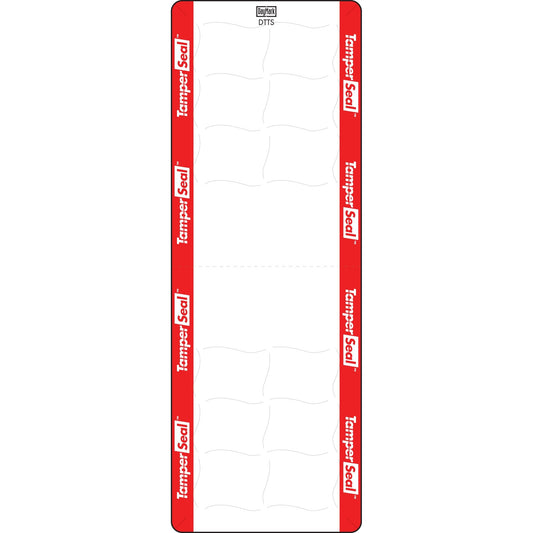 DayMark Safety Systems IT118676 Tamper-Evident Direct Thermal Label, 2.2" x 6" (Roll of 350), Red/White 2.2" x 6"