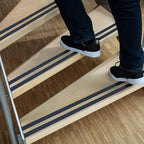 Durable DURALINE Grip Non-Slip Floor Tape - Self-Adhesive Marking Tape with 25mm Thickness and 49 Feet & 2.55" Inches in Length - Ideal for Stairs, Ramps, etc. - Black 25 mm x 15 m