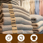 750 PCS XS-2XL Clothing Size Strip Labels