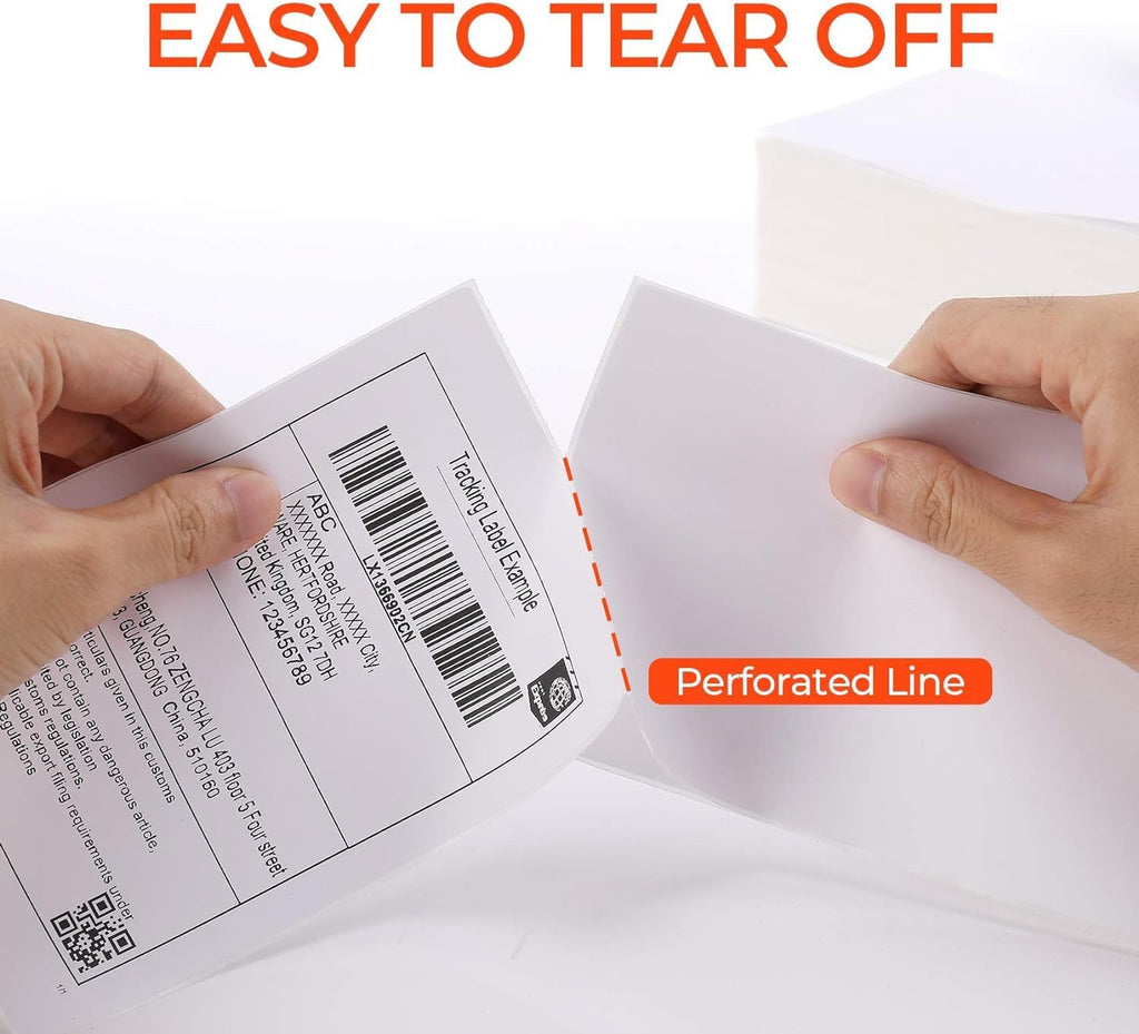 2" Shell Texture Round Thermal Labels 500 Labels/Roll+4x6 Direct Thermal Shipping Labels 500 Labels/Pack