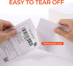 2 Inch Thermal Labels Round+Thermal Direct Shipping Label (Pack of 500 4x6 Fan-Fold Labels)