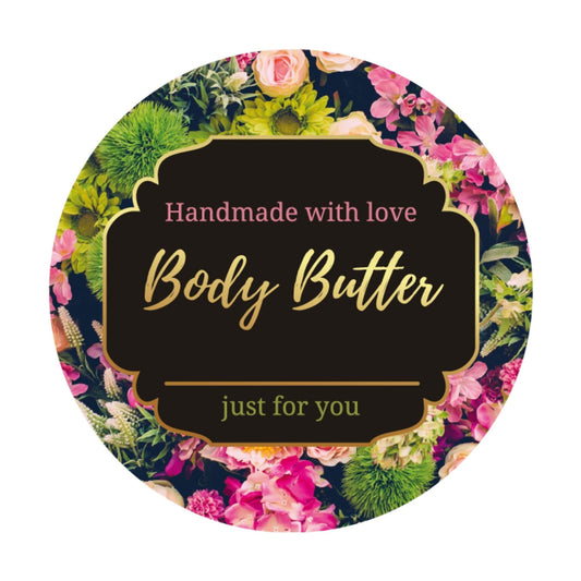 Mobiusea Creation Body Butter Containers Labels Roll | 2 Inch | Gold Foil | 300 pcs Waterproof Stickers for Small Plastic Containers and Jars