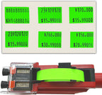 20,000Pcs 2Line Refill Price Marking Label Stickers for MX6600,MX6602,YH689 Green 2-LINE