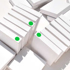 Green PARLAIM 3/4 inch round color-coding labels on a roll, 1000 per roll, with permanent adhesive for classroom, office, or home use.