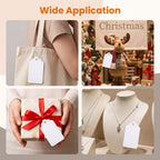 3000Pcs White Price Tags with String 1.77 X 1.1 in String Tags, 250 GSM