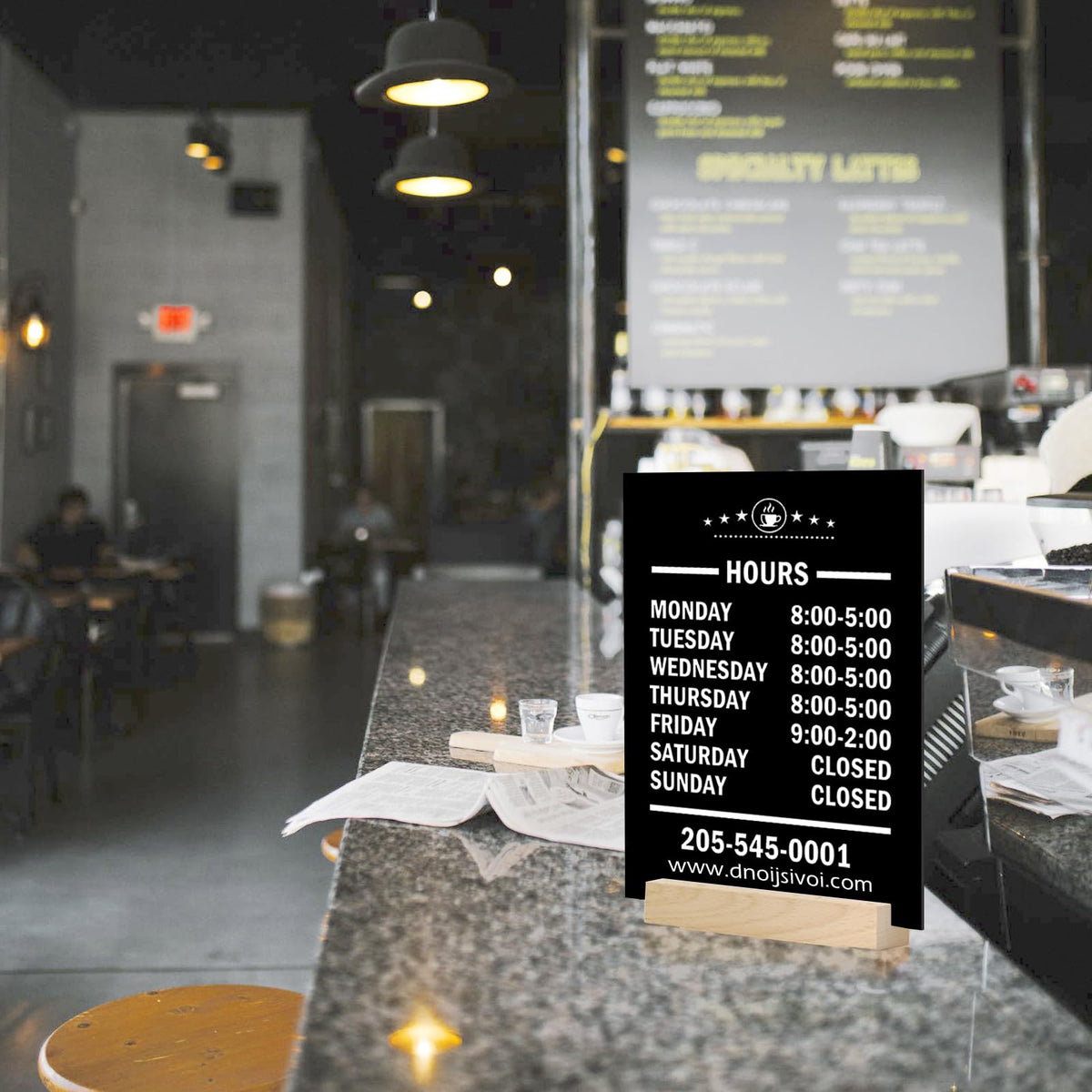 8x10 Inch Black Acrylic Sign with Holder- 6 Pack Blank Black Acrylic Sheets and Wood Stands, DIY Blank Signs for Wedding Party Reception (6 Pack 8 x10 Inch) 8 x10 Inch (6 pack)