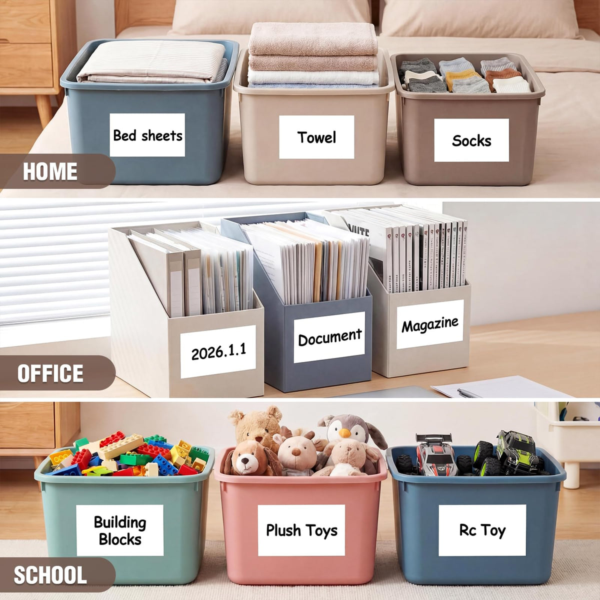 Dry Erase Label Stickers,Self Adhesive Whiteboard Labels with Pens