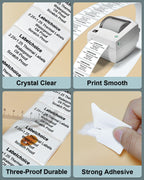 2.25" x 1.25" 3-Proof White Direct Thermal Labels for Zebra ZD410 ZD411 LP2824 ZD421 ZD420 GK420D, 12 Rolls 12000 Pcs 2-1/4x1-1/4 Barcode Return Address Labels Used with Rollo MUNBYN 2.25"x1.25"-12000 Labels