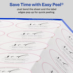 Avery® Easy Peel® Print-to-The-Edge Permanent Inkjet/Laser Oval Labels, 22804, 1 1/2" x 2 1/2", Glossy White, Pack of 180