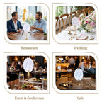 Scalloped Wedding Table Numbers, Banquet Table Numbers 1-20 Decor