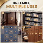 Yaocom 25 Pcs Brass Numbered Tags Metal Locker Number 1-25, 2.4x1 Inch
