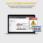 Avery White Asset Tag Labels, 3/4" x 2", Laser Printable Tags, 240 Waterproof Labels (61526) 3/4" x 2" Durable White