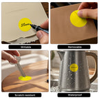 1000 PCS Yellow Dots Stickers 1.5 Inch Vinyl Color Coding Round Sticker Removable Writable Circle Labels Roll for Inventory Office Classroom (Pack of 2) 1.5 inch (Pack of 2)