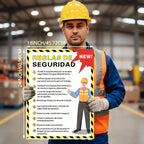 Affrolling Spanish Safety Rules Poster 18"x24" Waterproof Tear Resistant