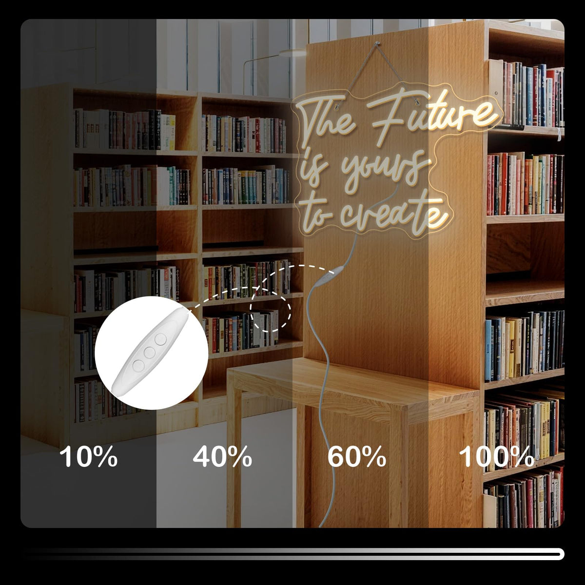 Horseneon The Future Is Yours To Create Neon Sign White Classroom Decor