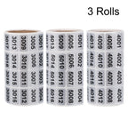 MECCANIXITY Consecutive Number Stickers 3001-4000 4001-5000 5001-6000