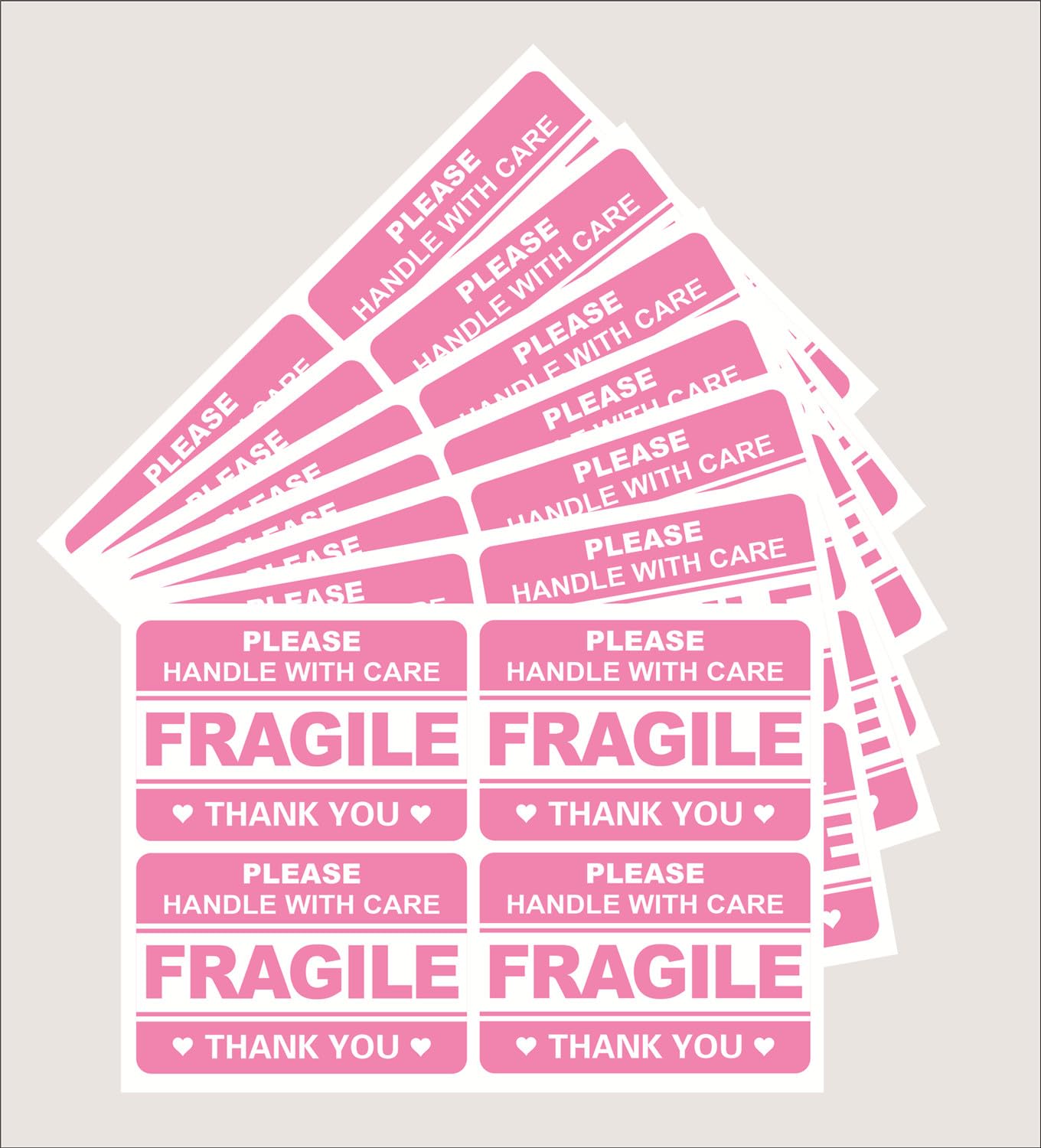 Fragile Sticker,200pcs 2x3 Pink Fragile Sticker for Boxes,Cartons Shipping