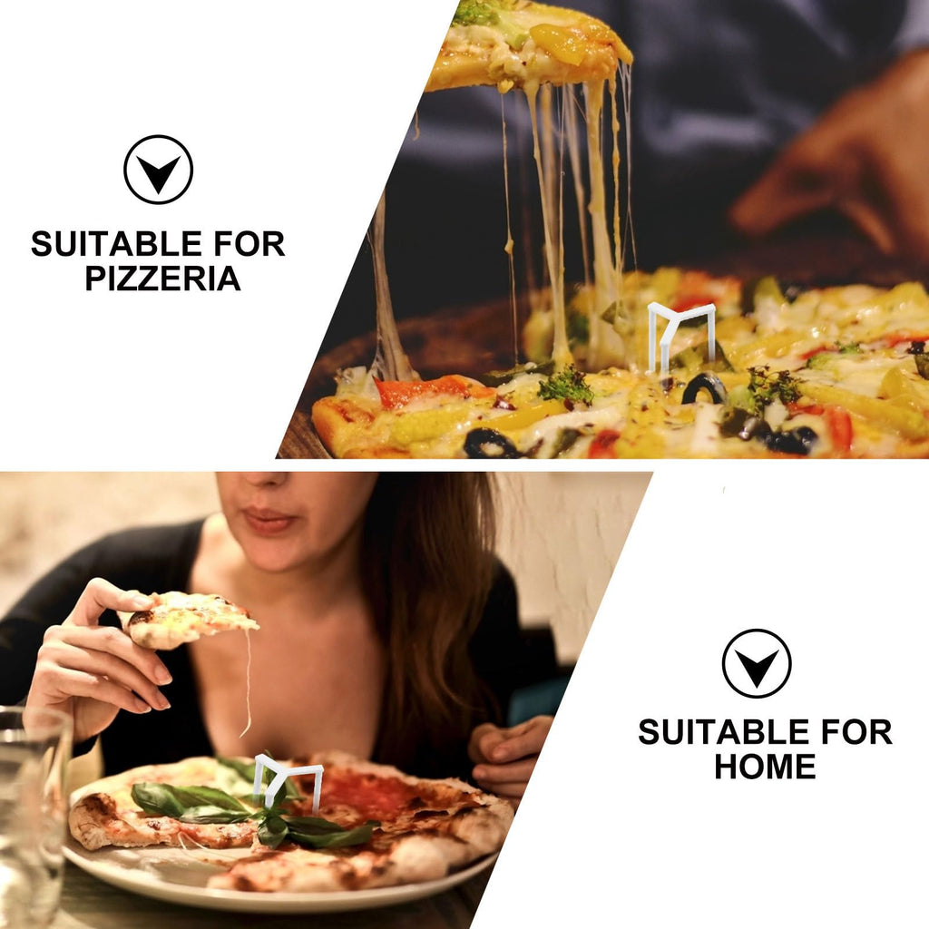 DOITOOL Pizza Saver Stand Pizza Packing Tripod Stack Fixing Rack Box Holder Stand to Prevent Cheese Adhesion and Crushed Toppings 1.37 X 1.37 X 1.49 in for Home Restaurant Pizzeria Food Service