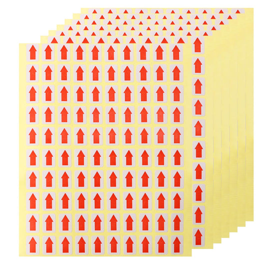 ONLYKXY 2700pcs Arrow Stickers Small Stickers 0.5inch Self Adhesive Label for Shipping Office School Warehouse Packing (Red) Red
