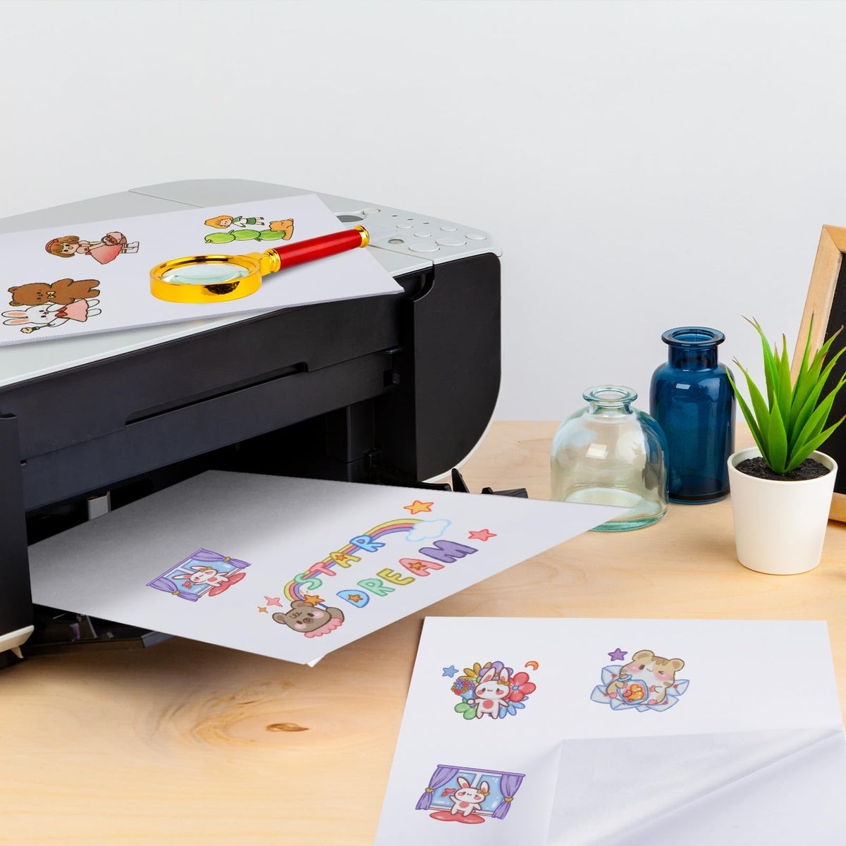 Feifeiya 30 Pcs Washi Paper Sticker, 8.5 x 11 Inches