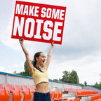 GlikCeil Extra Large Cheer Signs for Competition 18 x 24 Inch,Red Red