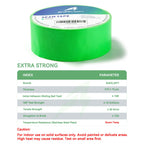 1.97" x 164‘ Seam Tape - Duct Tape Edge Tape Heavy Duty Multi-Purpose, Hand-Tearable, No Residue, Green, 1 Roll 1.97" x 164' 1Roll