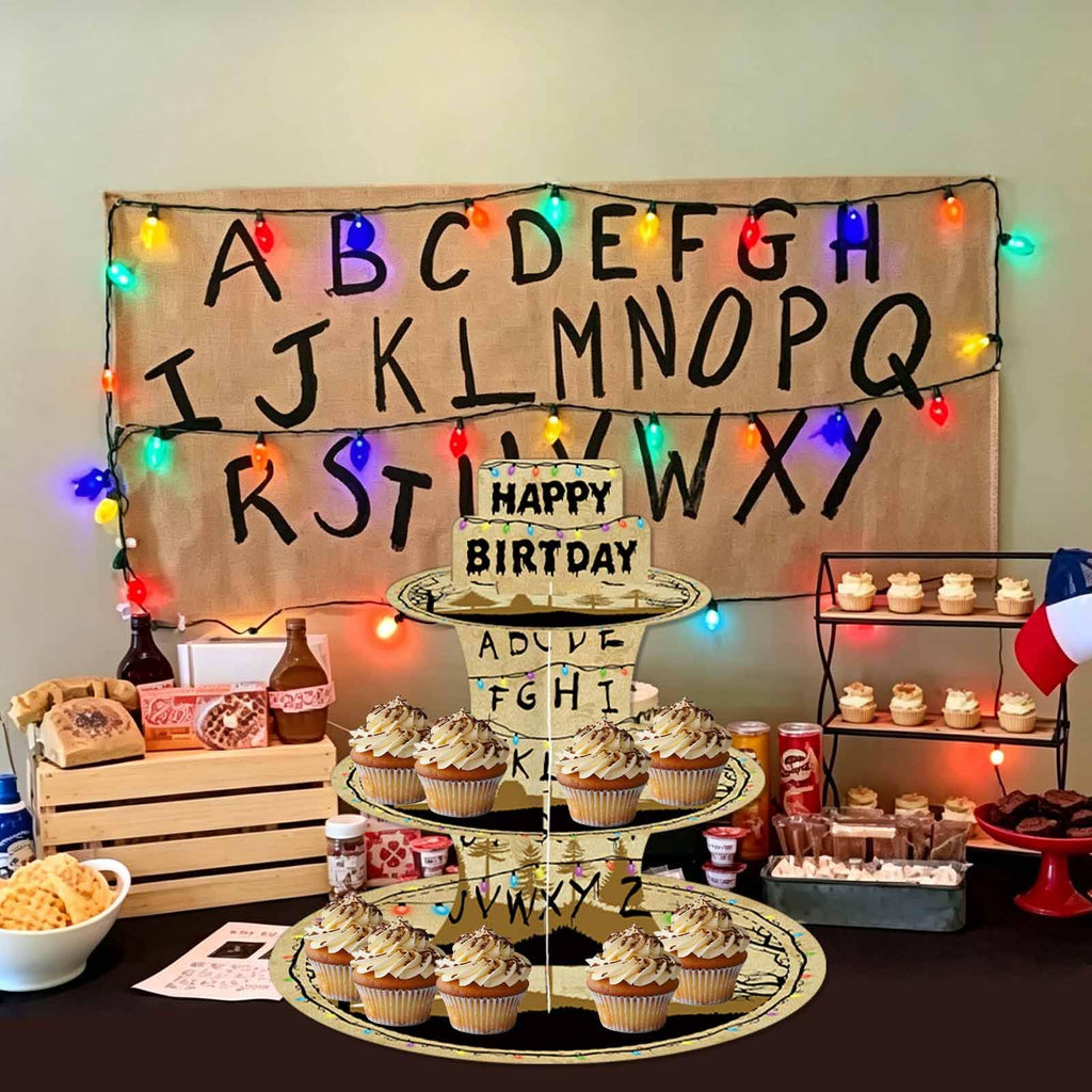 Horror Themed Birthday Party Cupcake Stands Cake Tower