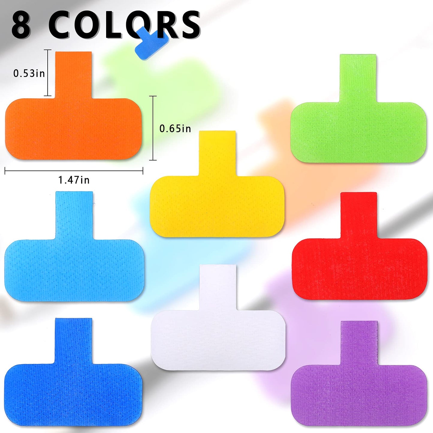 50 Pieces Cable Labels Multi Color Cord Wire Labels, Cable Tags and Wire Tags for Management and Classify for Electronics, Computers and More(Classic Style) Classic Style