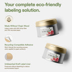 Avery Printable Rectangle Hemp Labels with Sure Feed Technology, 2/3" x 3-7/16", Off-White, Laser & Inkjet Compatible, 1200 Total, Great for Product Branding, Packaging, and More 1,200 Labels