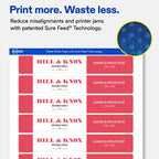 Avery® Matte White Rectangle Labels, 1" x 7", 200 Total 200 labels