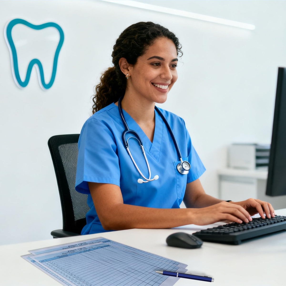 Patient Sign in Sheets, HIPAA Compliant Medical Forms with Peel-Off Labels 30