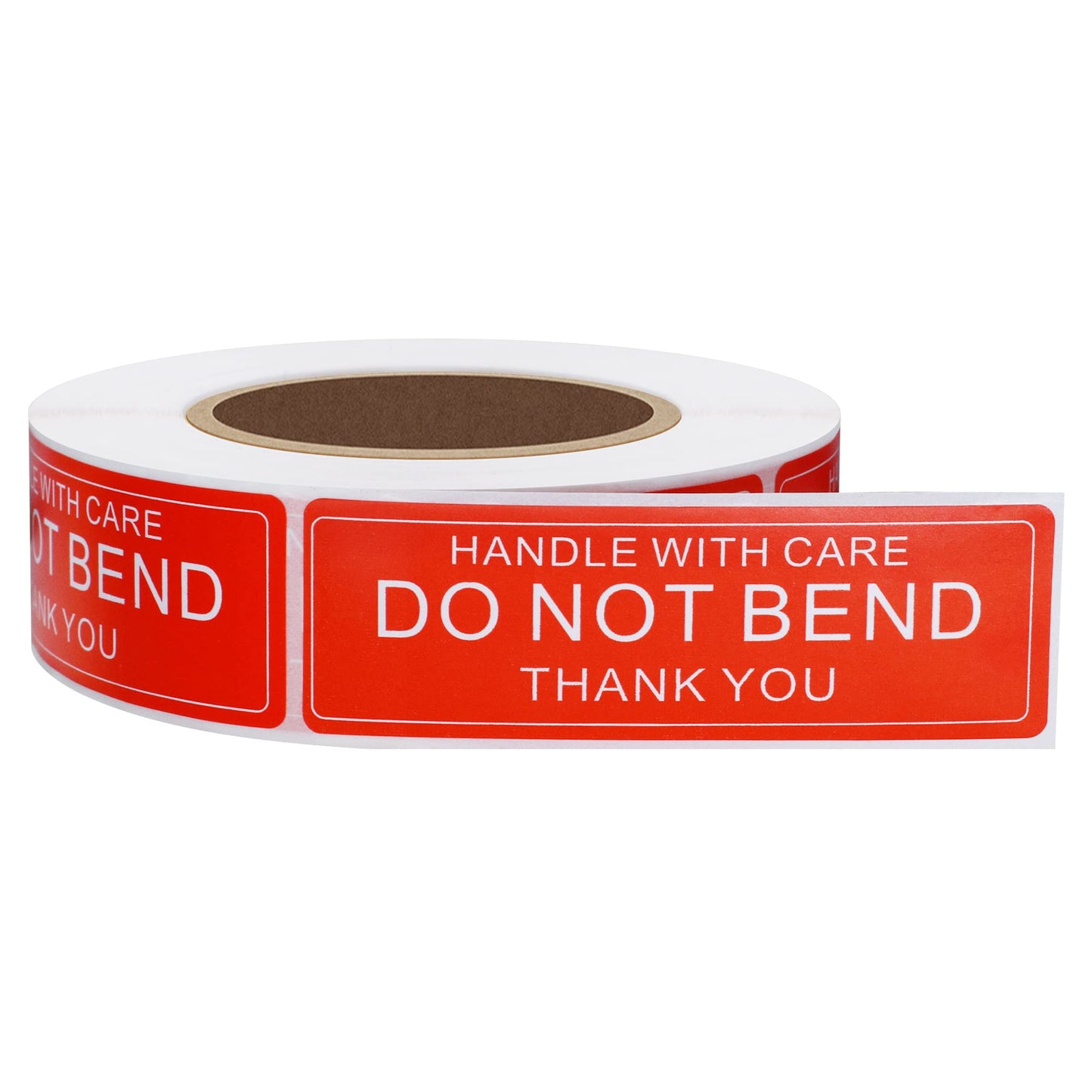 Hybsk 1"x3" Do Not Bend Stickers Shipping Labels for Envelopes Mailing Adhesive Label 500 Per Roll (Type 1) Type 1