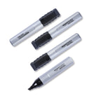 Amazon Basics Large Chisel Tip Permanent Markers, Quick Drying, Fade Resistant, Black, 12-Pack