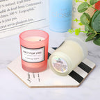 Holographic candle warning labels on candle jar containers, safety stickers for candle making, by Zonon.