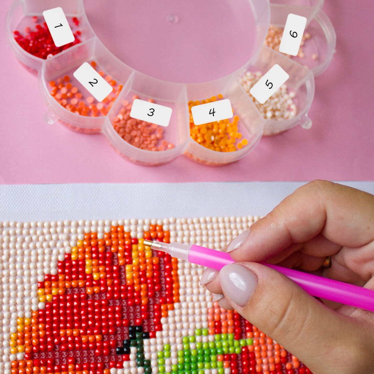 Marspark 10000 Pcs Diamond Painting Storage Containers Labels White Diamond Art Stickers Small Blank Name Number Painting Tag Mini Self Adhesive Rectangle Labels Writable Sticker for Office Home DIY