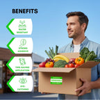 Great Eastern 500 Pcs Refrigerate Perishable Upon Arrival Labels, 3" × 2" Refrigrate Perishable Upon Arrival