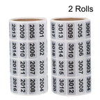 MECCANIXITY 2001 to 3000, 3001 to 4000 Consecutive Number Stickers Inventory Label Black Numbers for Office Warehouse Numbering Classification, Total 2000pcs (Pack of 2)