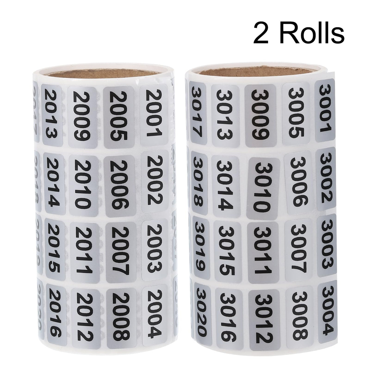 MECCANIXITY 2001 to 3000, 3001 to 4000 Consecutive Number Stickers Inventory Label Black Numbers for Office Warehouse Numbering Classification, Total 2000pcs (Pack of 2)