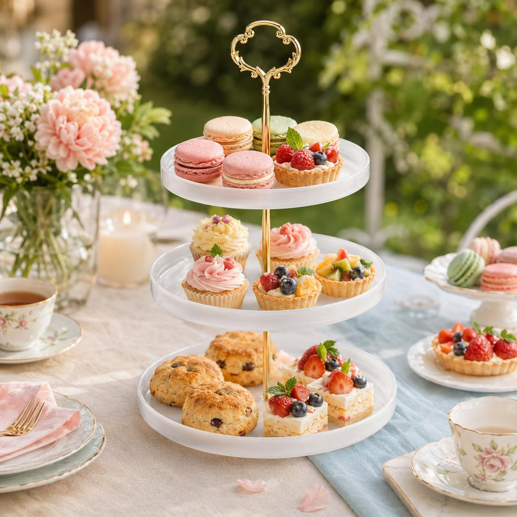 3 Tier Little Crown Tiered Tray Hardware Kit, Gold Cake Stand Hardware