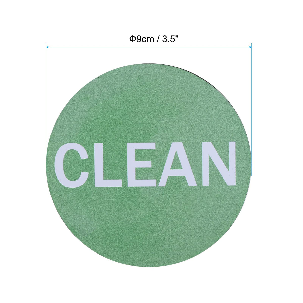 PATIKIL Dirty Clean Dishwasher Magnet Round Dish Washer Red Green