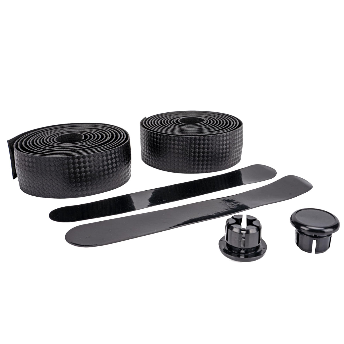Road Bike Handlebar Tape, Anti-Slip PU EVA Bar Tape, Textured Bicycle Grip Wrap for Road & Gravel Bikes, Thickened Shock Absorbing Handlebar Tape with Bar End Plugs