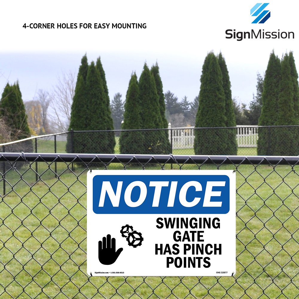 OSHA Danger Sign - No Climbing Or Playing On Fence | Decal | Protect Your Business, Construction Site, Warehouse & Shop Area | Made in The USA 24" X 18" Decal