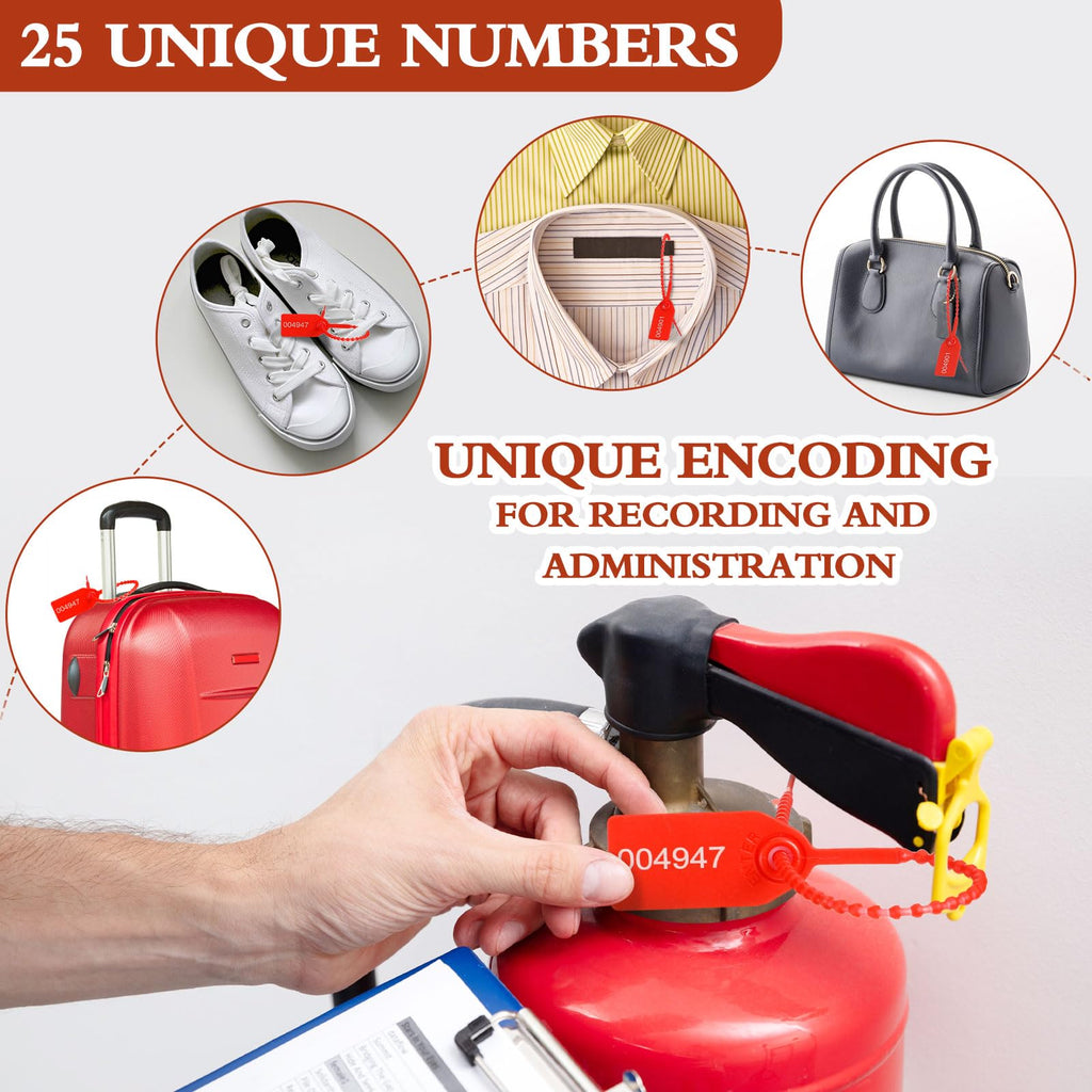 Chunful 151 Pieces Fire Extinguisher Inspection Tags Set