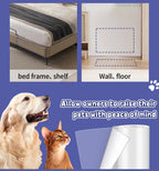 Cat Scratch Furniture Protector: Cat Anti Scratch Tape - Door Protector from Dog Scratching - Clear Training Self Adhesive Tape for Carpet, Sofa, Couch, Door (Transparent, 17.72" x 6.56FT) Transparent